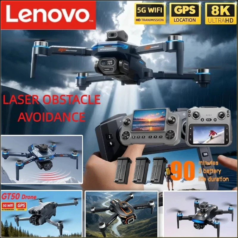 Drone Rc Gt50 - طائرة بدون طيار لينوفو بكاميرا 8K