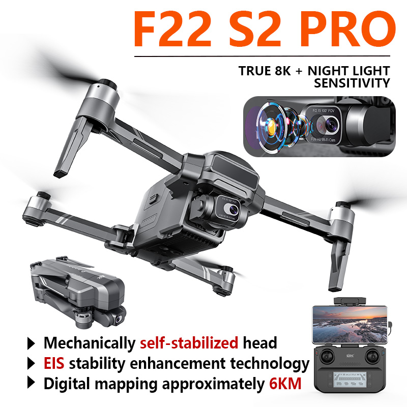 Drone F22 Rc - طائرة بدون طيار احترافية عالية الدقة