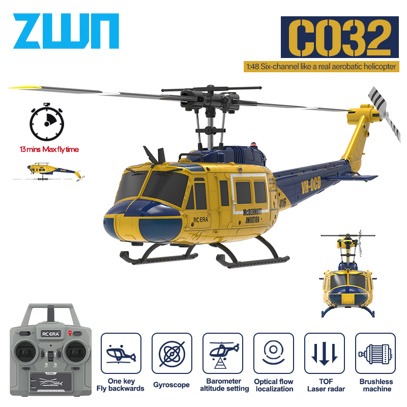 Drone Rc Bolide - C032 RC هليكوبتر 2.4G 6-Aixs جيروسكوب