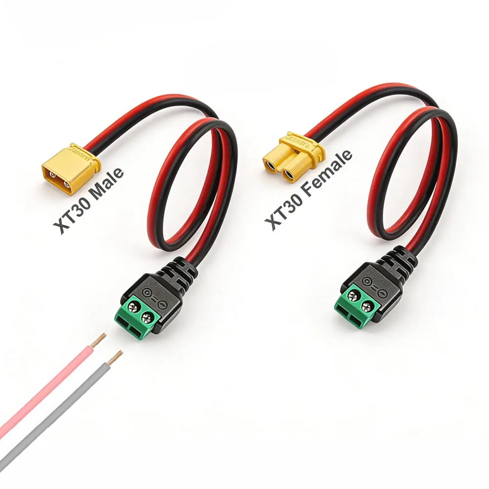 Drone Rc Link - موصل XT30 ذكر وأنثى مع محول