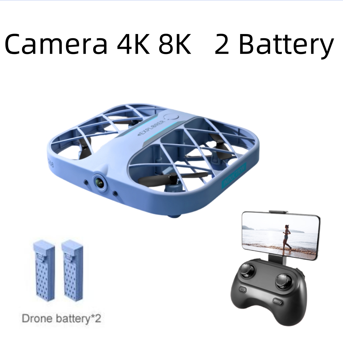 Drone Z - طائرة JJRC H107 FPV RC بدون