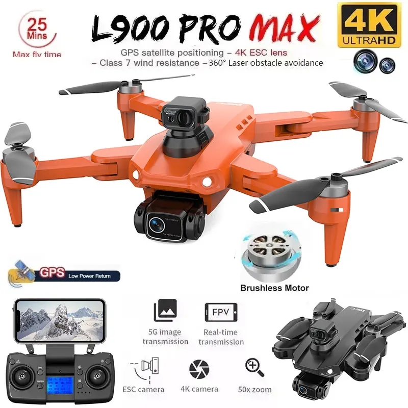 L900 Pro MAX GPS Drone 4K Prof - مراجعة Drone Rc Harness وسعره