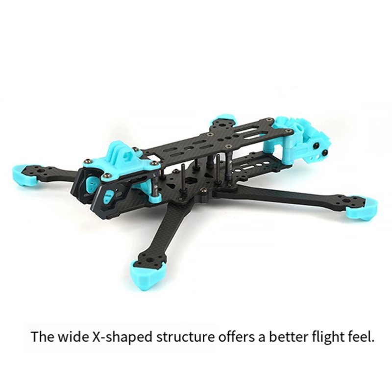 طقم إطار كربوني حقيقي من نوع X - مراجعة Drone Frame 5 Inch وسعره