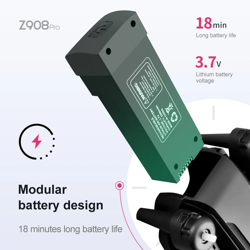 Z908 برو ماكس بطارية توصيل خار - مراجعة Drone Rc Pro 2 وسعره