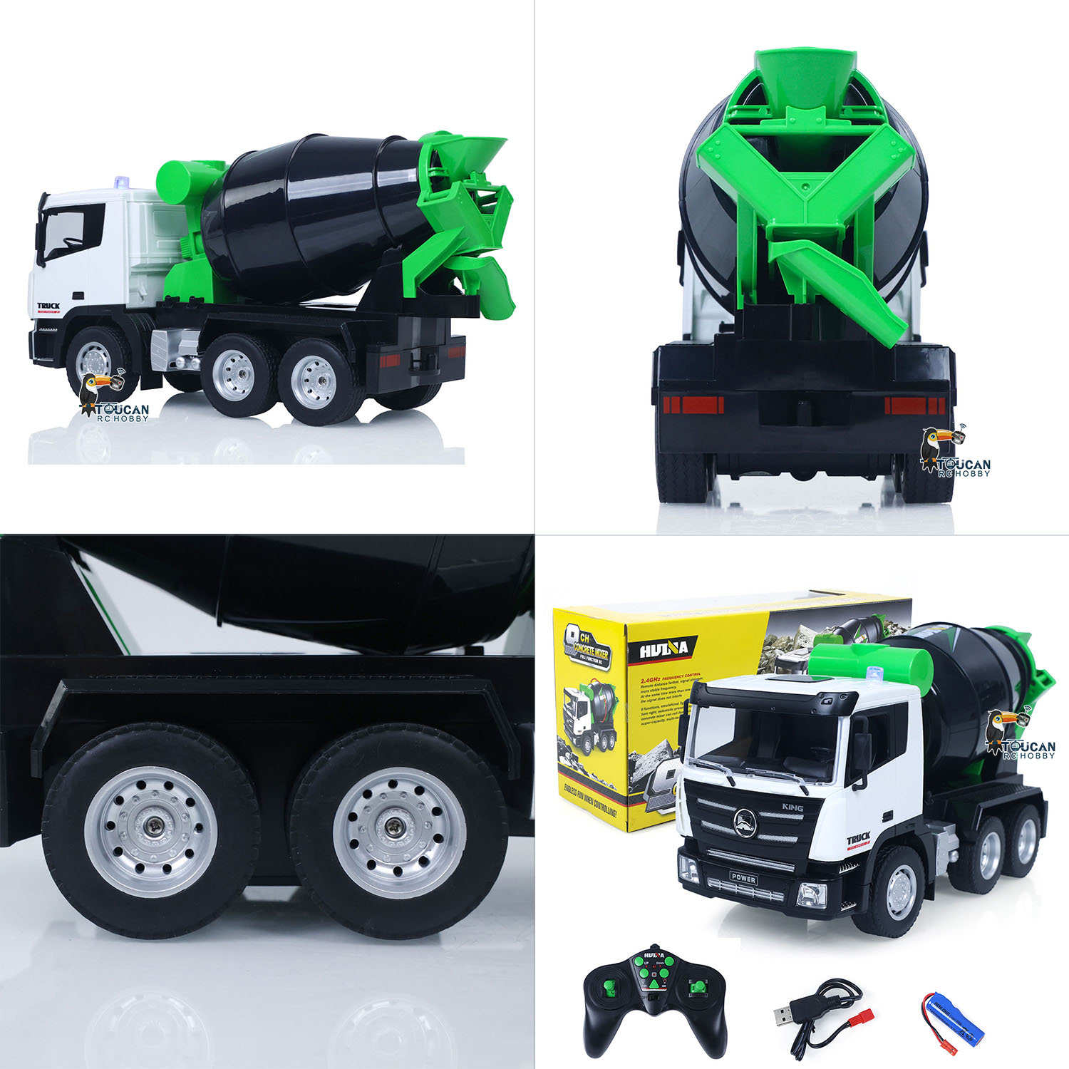 لعبة شاحنة خلاط كهربائية Huina - مراجعة Drone Or Rc Car وسعره