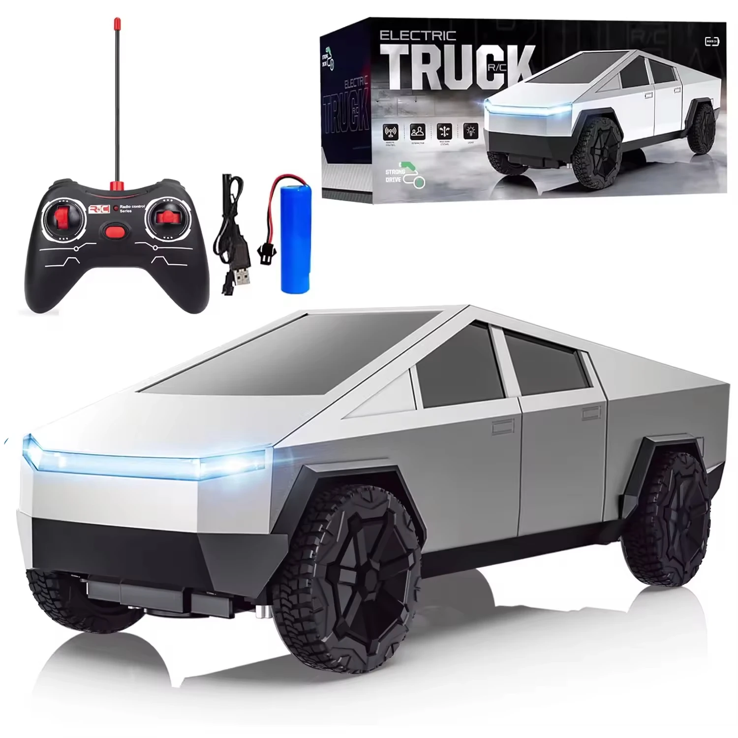 1:24 RC Cybertruck Pickup 4WD  - مراجعة Drone Or Rc Car وسعره