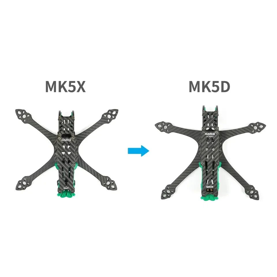GEP-MK5D O3 MK5X إلى MK5D Dead - مراجعة Drone Frame 5 Inch وسعره