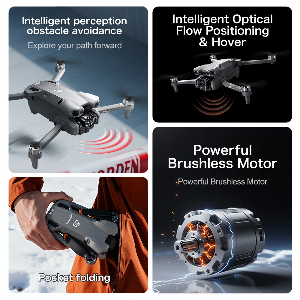 طائرة لينوفو GT50 بدون طيار 4K - مراجعة Drone Rc Gt50 وسعره