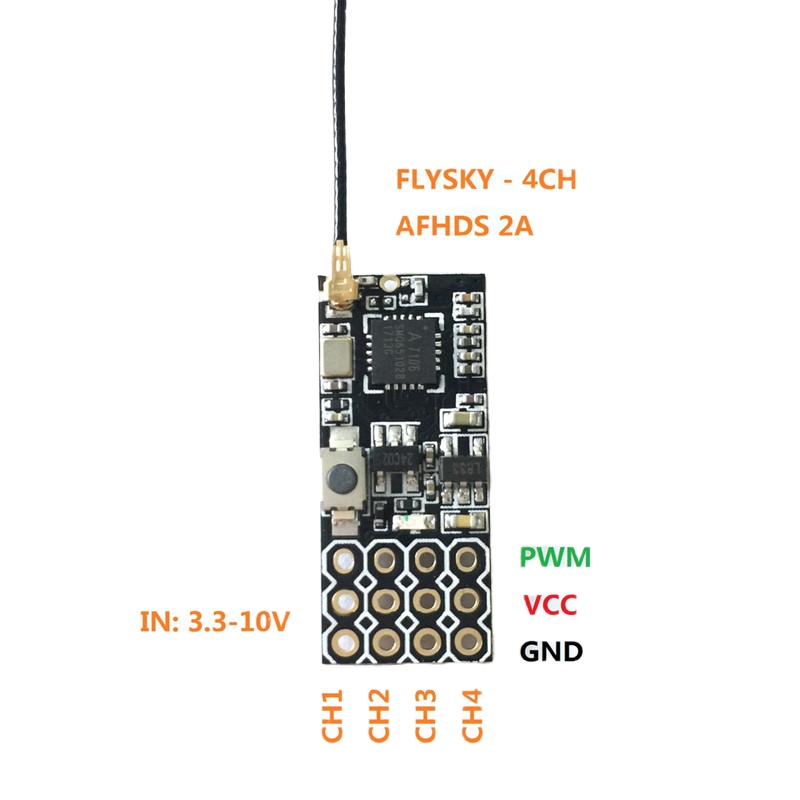 جهاز استقبال Flysky FS2A Mini  - مراجعة Drone Helicopter Rc وسعره