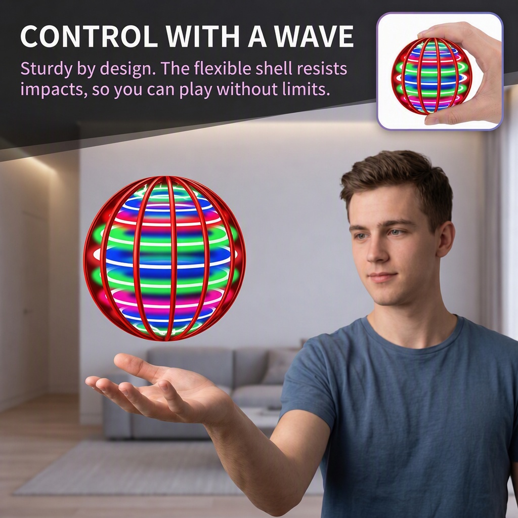 كرة ذكية مضيئة عائمة - ألعاب ط - مراجعة Drone Ball Rc وسعره