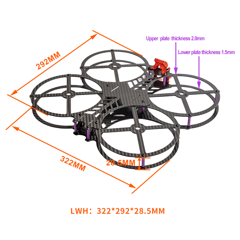 جديد 5 بوصة AOS Cine O5 EVO V1 - مراجعة Drone Frame 5 Inch وسعره